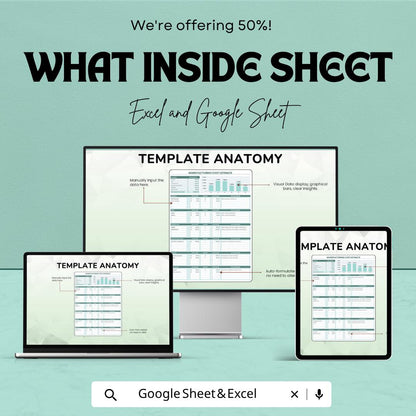Manufacturing Cost Estimate Template Excel | Production Cost Calculator | Costing Sheet | Product Cost Analysis | Google Sheets Template