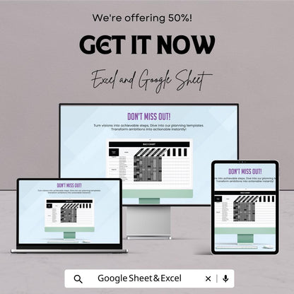 RACI Chart Sheet - Excel & Google Sheets Template for Project Management and Task Assignment