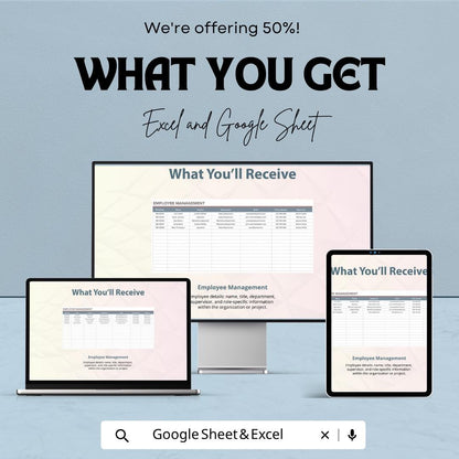 Employee Statement of Work Template, SOW Template Excel, Project Scope Document, Employee Management Sheet