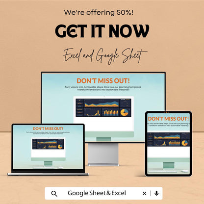 Sales Quarterly Analysis Template | Excel & Google Sheets | Quarterly Sales Dashboard | Business Performance Spreadsheet