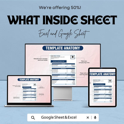 Business Case ROI Template, ROI Calculator Excel, Return on Investment Spreadsheet, Financial Analysis Tool, Google Sheets ROI Template