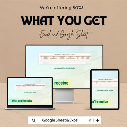 Inclusive Language Checker & Suggestion Tool | HR Template for Excel and Google Sheets | Bias Detection | Diversity and Inclusion Tool