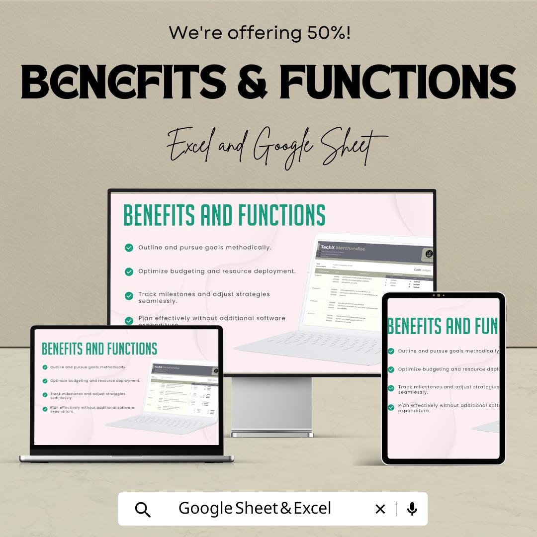 Cash Ledger Template | Cash Book Tracker | Debit Credit Log | Business Finance Template | Cash Flow Ledger | Accounting Spreadsheet