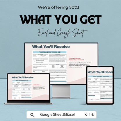 Project Management Business Case Template | Business Case Analysis | Project Proposal Template | Decision Planning Tool
