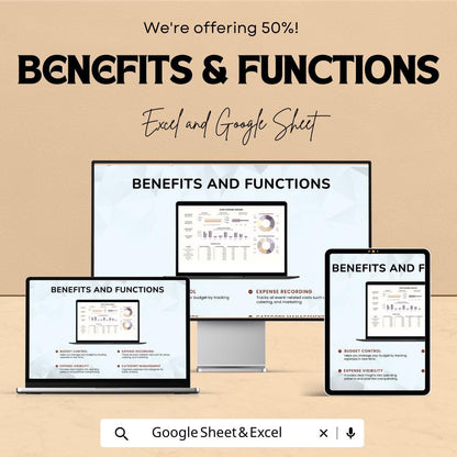 Event Expense Tracker Template | Excel & Google Sheets | Event Budget Planner | Event Cost Tracking Spreadsheet | Party Budget Tool