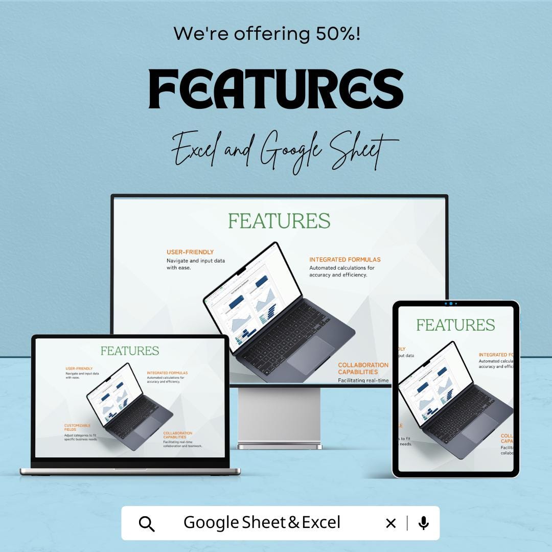 Tech Operations Dashboard Template | Excel & Google Sheets IT Dashboard | Operations KPI Tracker | Tech Performance Dashboard