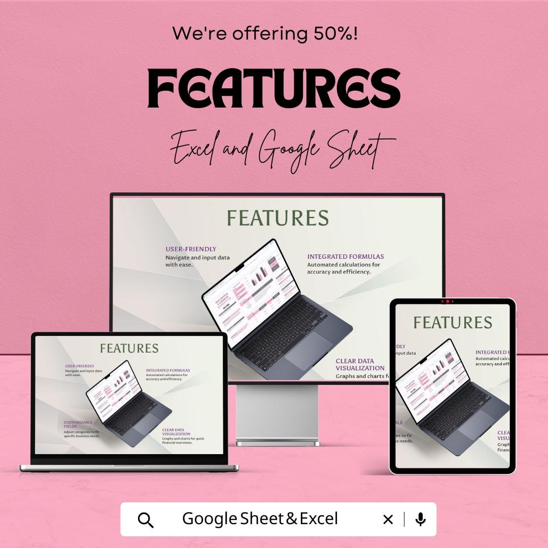 Drop Shipping E-commerce Business Plan Sheet | Google Sheets Template for Online Store Success | Business Strategy & Financial Projections