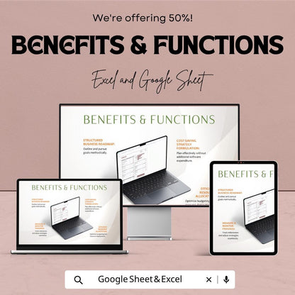 Financial Plan Startup Template | Startup Financial Spreadsheet | Business Budget Planner | Excel & Google Sheets | Startup Cost Planning