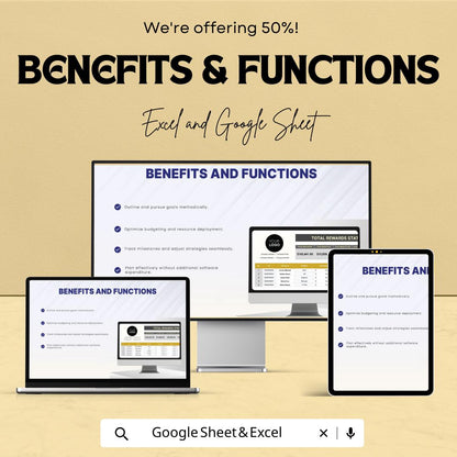 Total Rewards Statement Generator HR Template | Excel & Google Sheets | Employee Compensation Report | Salary Benefits Breakdown Tool