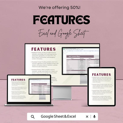 Small Business Printable Forms Template | Business Forms Bundle | Small Business Worksheets | Printable Office Forms