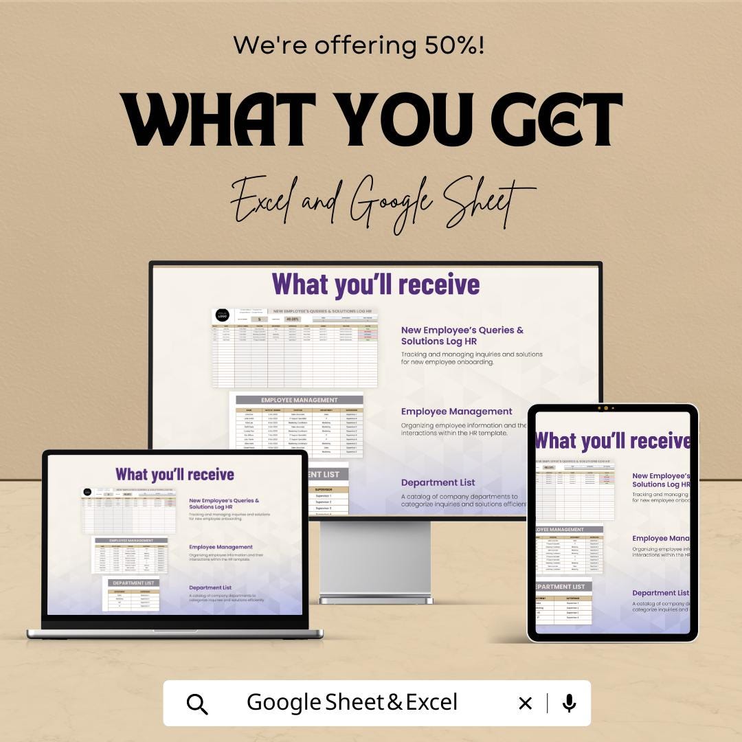 New Employee Queries Log, HR Onboarding Questions Tracker, Employee Support & Solutions Sheet