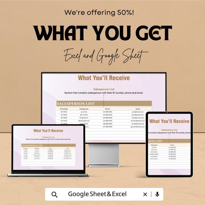 Sales Incentive Payout Calculator Template | Commission Calculator Spreadsheet | Sales Bonus Tracker | Excel & Google Sheets