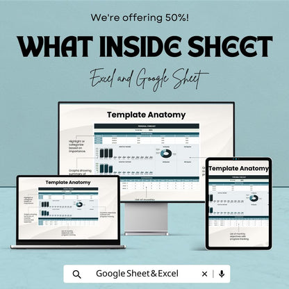 Personal Forecast Template | Personal Planning Spreadsheet | Goal and Expense Tracker | Excel & Google Sheets