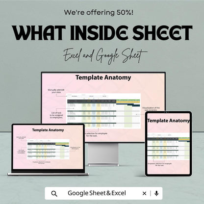 Business Development RACI Chart Template Excel and Google Sheets | Project Responsibility Matrix | Task Assignment & Accountability Tracker