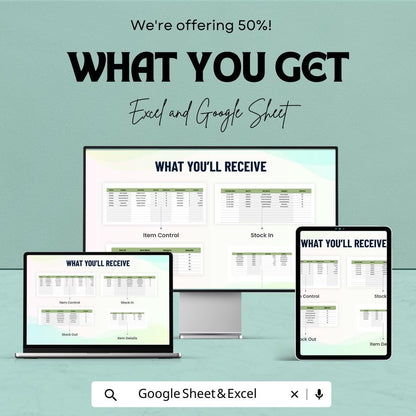Sales Trade Show Inventory List Template  | Event Inventory Tracker | Booth Inventory Spreadsheet | Trade Show Stock List