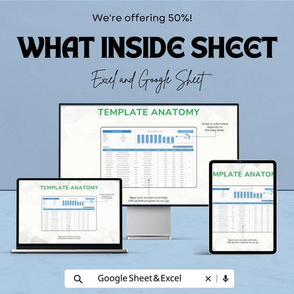 College Assignment Template | Student Assignment Tracker | College Planner Spreadsheet | Excel & Google Sheets | Homework Planner Template |