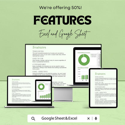 Healthcare Cost per Employee Dashboard Template | HR Cost Analysis Spreadsheet | Employee Benefits Tracker
