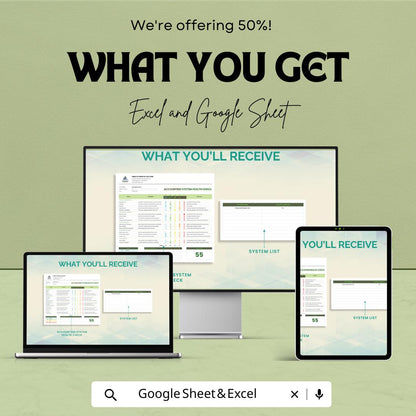 Accounting System Health Check Template | nternal Control Review | Finance System Audit Checklist | Editable Assessment Tool