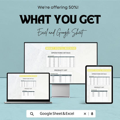 Operations Demand Forecasting Tool Template | Demand Planning Spreadsheet | Excel & Google Sheets