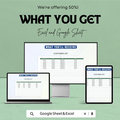 Customer Feedback Analysis Template | Customer Satisfaction Tracker | Feedback Dashboard Spreadsheet | Service Quality Tracker