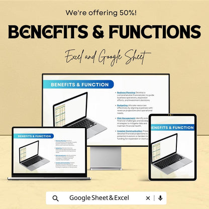 Daycare Financial Projections Template | Childcare Business Budget Spreadsheet | Excel & Google Sheets Financial Plan | Profit Forecast Tool