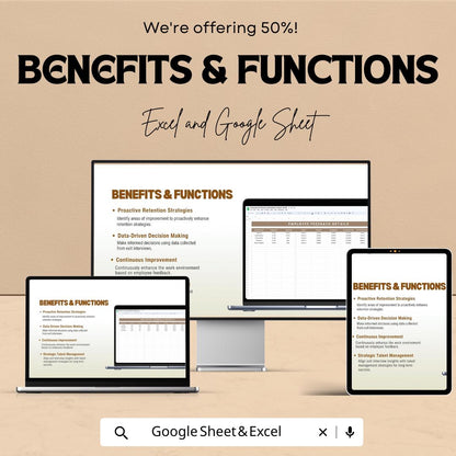 Employee Exit Interview and Feedback Analysis Tool HR Template | Exit Interview Dashboard | Employee Feedback Tracker