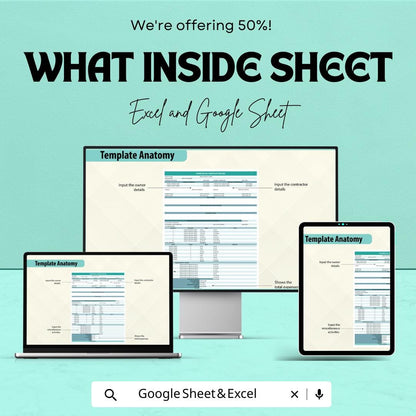 Commercial Construction Bid Sheet Template | Excel & Google Sheet | Detailed Project Cost Breakdown | Construction Estimation