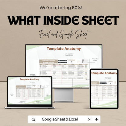 Payroll Accounting Internal Control Template | Payroll Control Sheet | Payroll Compliance Template | Internal Control Spreadsheet