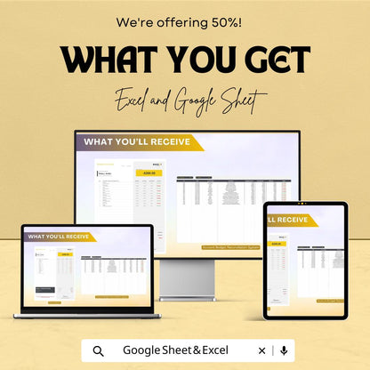 Account Budget Reconciliation System Template | Excel & Google Sheets | Financial Reconciliation Spreadsheet | Budget vs Actual Tracker