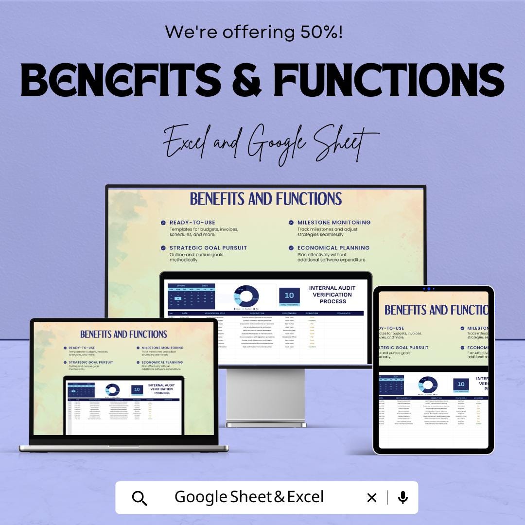 Audit Verification Process Template | Internal Control Verification Tool | Compliance Audit Template