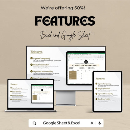 Candidate Evaluation Scorecard HR Template | Interview Scorecard Spreadsheet | Hiring Candidate Rating Sheet |  Template