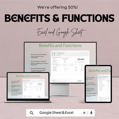 IT Project Cost Estimate Template | Project Budget Planner | Cost Estimation Spreadsheet | IT Budget Tracker | Financial Planning Tool