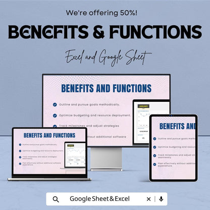 KPI Dashboard Template - Google Sheet and Excel - Employee Performance and Metrics Tracker - KPI Dashboard Sheet - HR Analytics Tool