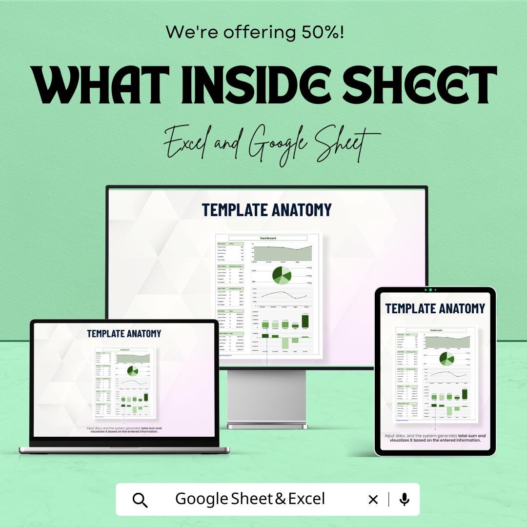 Business Budget Management Template | Excel & Google Sheets | Financial Planning Spreadsheet | Expense Tracker