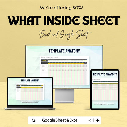 Finance Budget Reallocation Template | Excel & Google Sheets | Budget Adjustment Planner | Financial Reallocation Spreadsheet