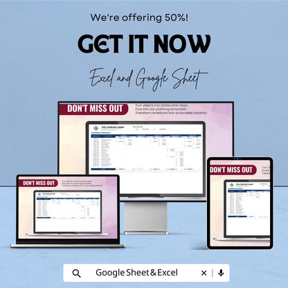 Accounting Spreadsheet Template | Small Business Bookkeeping | Income and Expense Tracker | Financial Finance Sheet