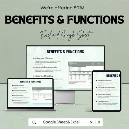 Inventory Packing Slip Template | Order Packing List | Shipping Packing Slip | Small Business Order Form |  Inventory Order Sheet