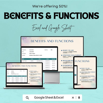 School Data Sheet Template | Student Tracker | Editable Excel and Google Sheets | Class Roster & Attendance Log | Printable School Planner