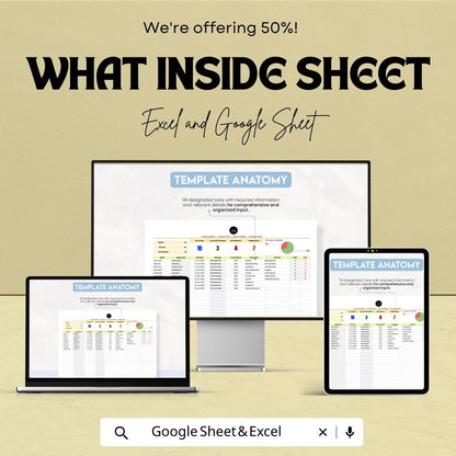 PPE Fit Test Results Template Excel & Google Sheets | Respirator Fit Test Log | Safety Compliance Tracker | PPE Testing Record Sheet