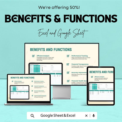 Profit and Loss Budget Sheet – Excel & Google Sheets | Automated Business Tracker | Digital Download