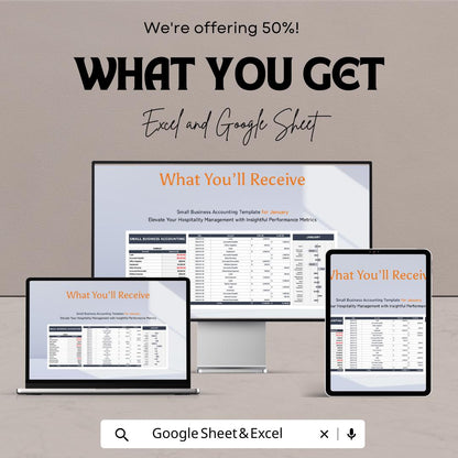 Small Business Accounting Template | Income Expense Tracker | Small Business Finance Spreadsheet