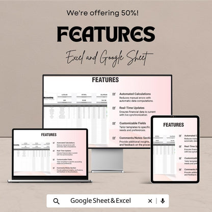 Accounting Procedure Efficiency Template | Excel & Google Sheets | Accounting Process Tracker | Financial Efficiency Spreadsheet