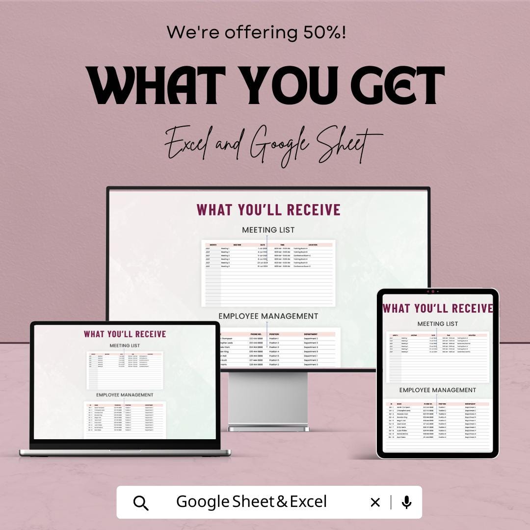 Administration Meeting Speaker Schedule Template Excel & Google Sheets | Meeting Agenda Planner | Speaker Schedule Tracker