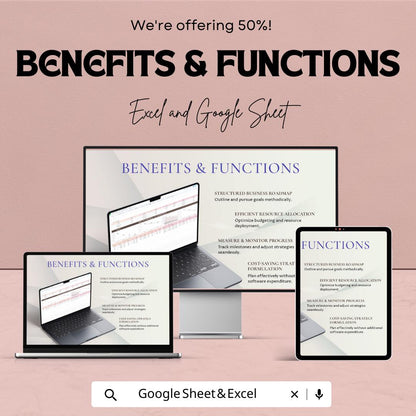 Multichannel E-commerce Dashboard Template, Online Store Sales Tracker, Excel & Google Sheets E-commerce Analytics Spreadsheet
