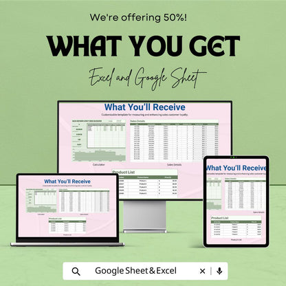 Sales Customer Loyalty Index Calculator Template | Customer Loyalty Score Tracker | Customer Retention Metric Tool