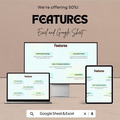 Simple Form Template | Excel & Google Sheets | Customer Survey Form | Feedback Sheet | Business Data Entry Template | Digital Download