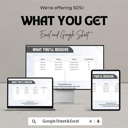 Condominium Meeting Sign In Sheet Template | GCondo Board Attendance Log | HOA Meeting Sign In Form