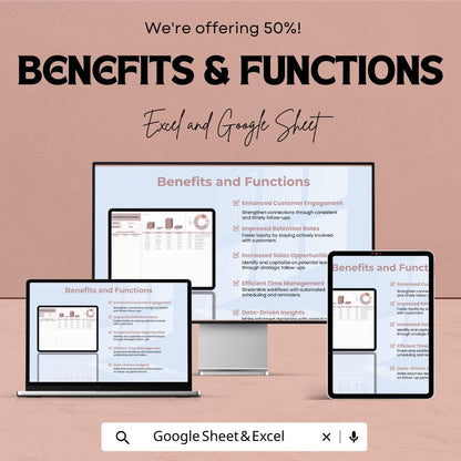 Customer Follow-Up Schedule Sheet | Excel and Google Sheets Template for Client Management & Reminders