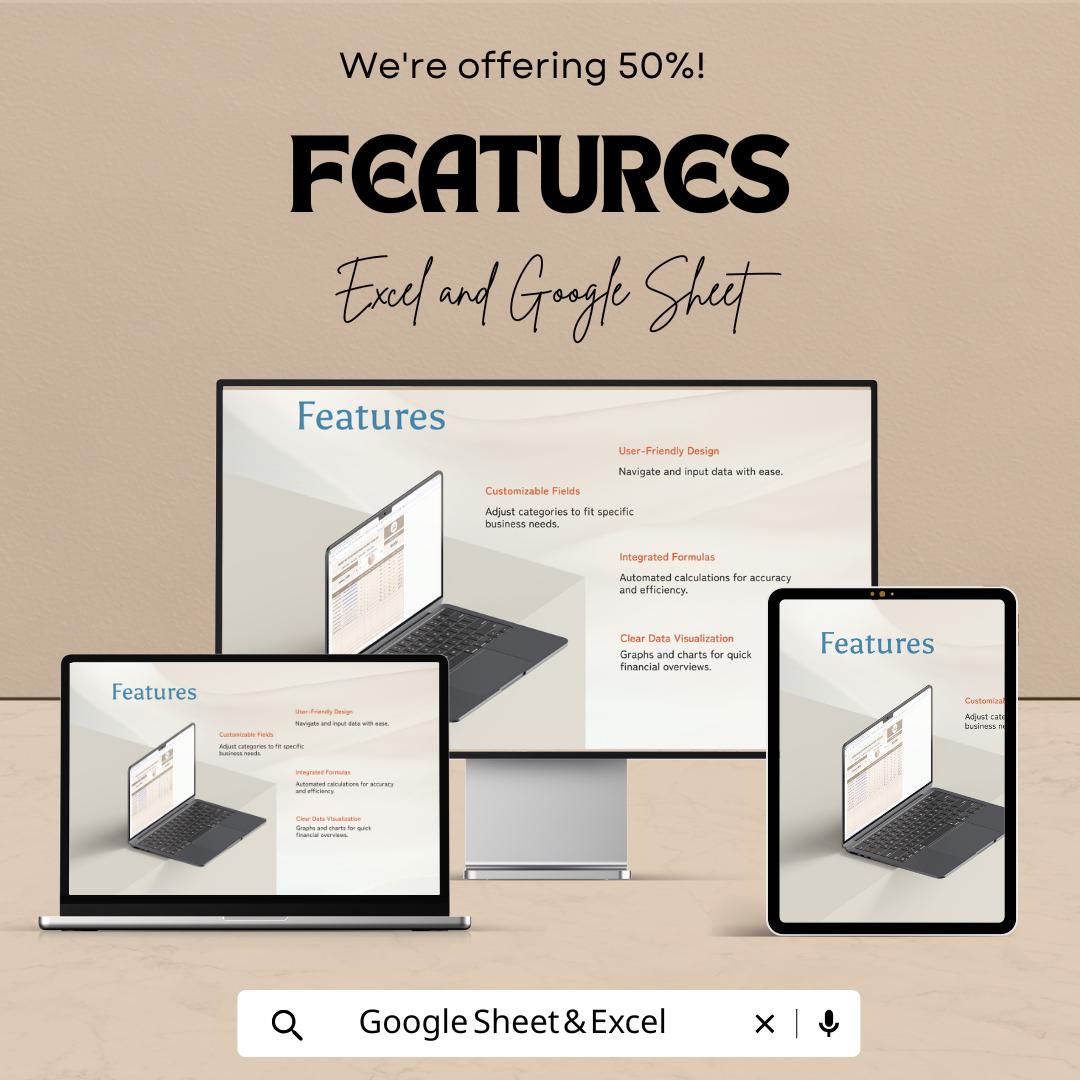 Marketing Campaign ROI Calculator Template | Marketing ROI Tracker | Campaign Analysis Spreadsheet | Marketing KPI Tracker