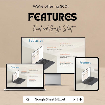Marketing Campaign ROI Calculator Template | Marketing ROI Tracker | Campaign Analysis Spreadsheet | Marketing KPI Tracker